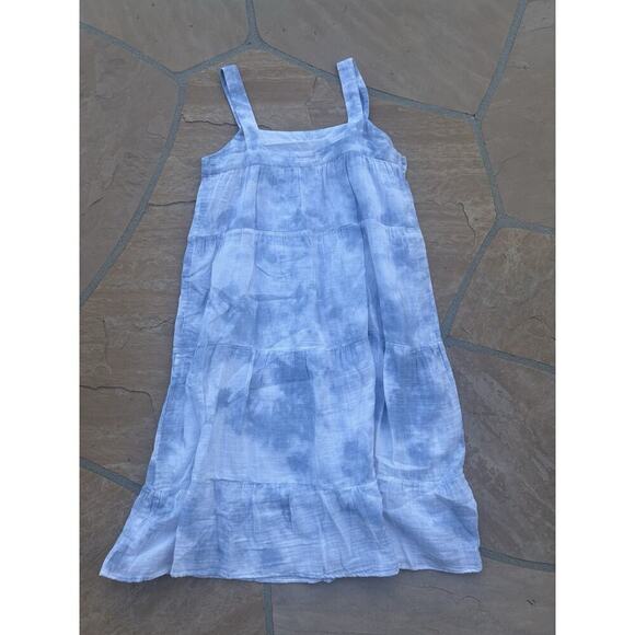 Rails Amaya Dress Cascade Tie Dye Blue White A Line Casual XL $188 - Picture 6 of 8